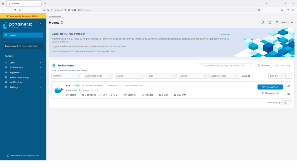 Installation du broker MQTT Mosquitto sur Docker