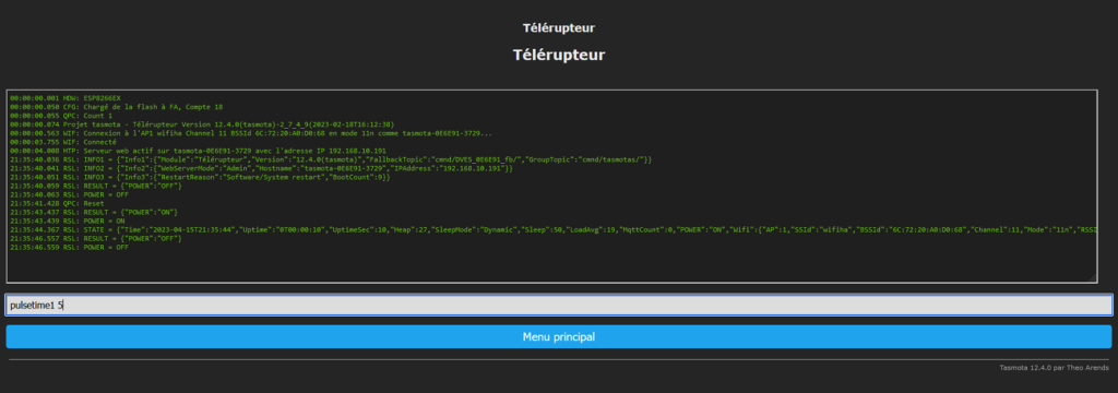 Piloter un télérupteur avec un ESP et Tasmota