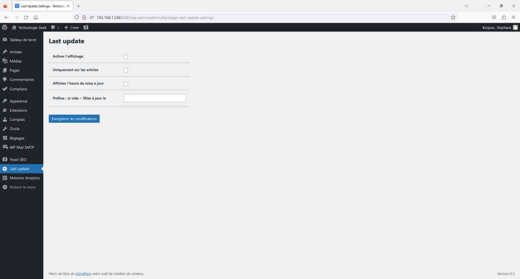 Créer son premier plugin WordPress