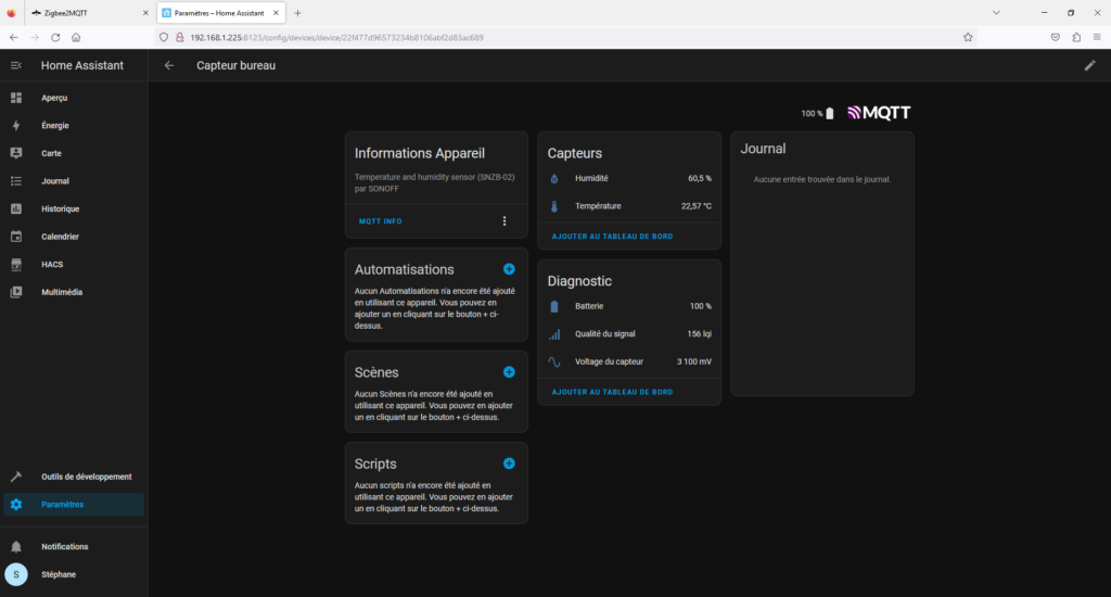 SNZB-02 Home Assistant