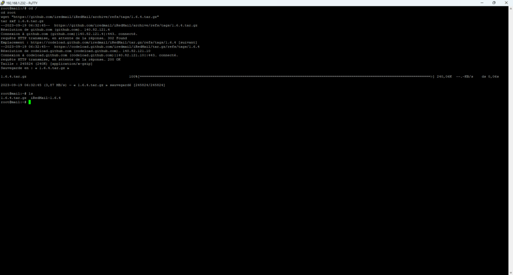 Téléchargement et décompression
