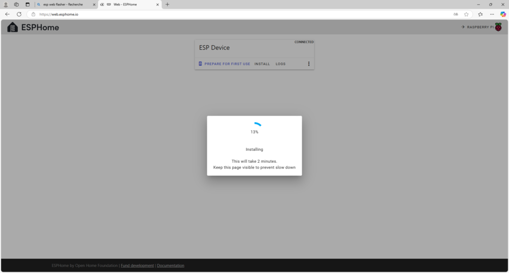 Flash du firmware