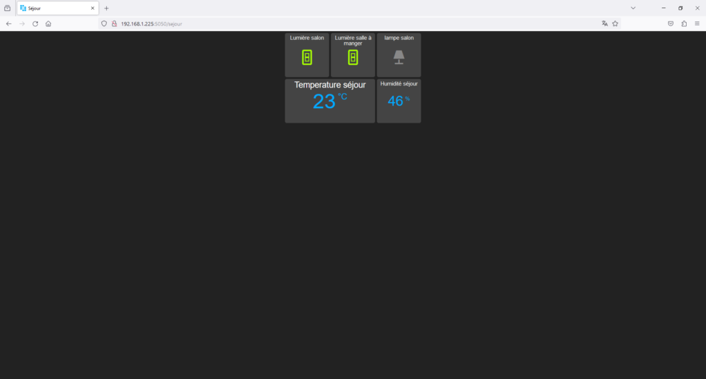 Tableau de bord AppDaemon