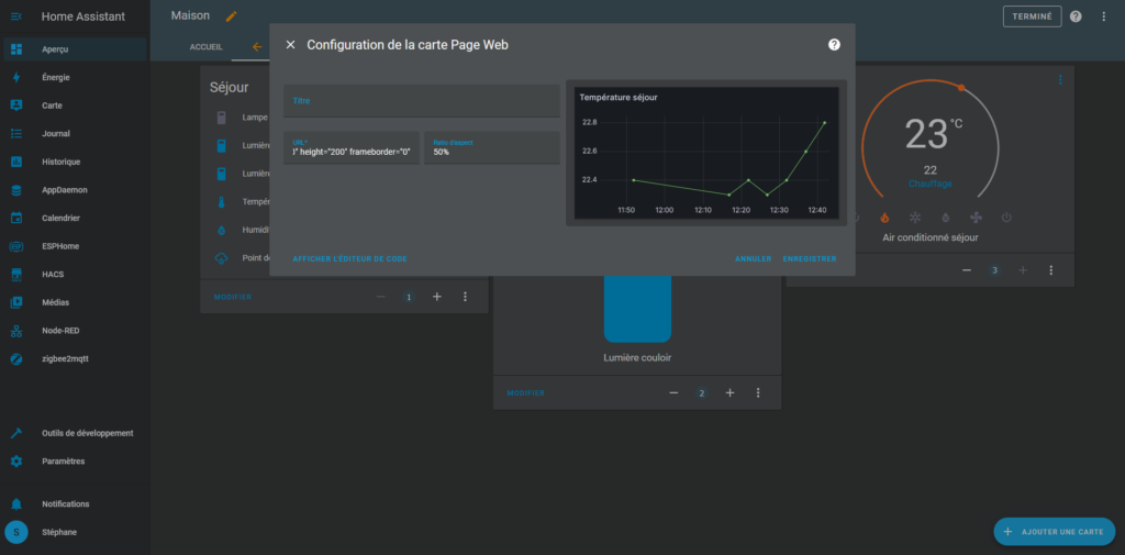 Grafana dans Home Assistant