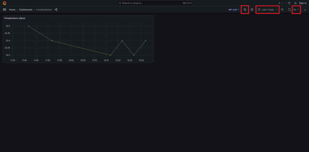 Grafana et Influxdb sur docker et Home Assistant