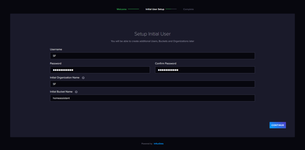 Configuration initial