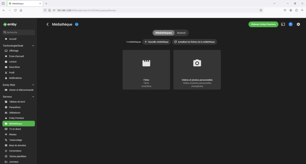 Films photos et vidéos