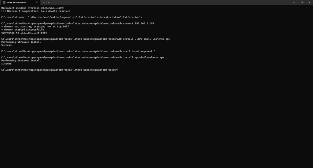 Installation d'Home Assistant companion