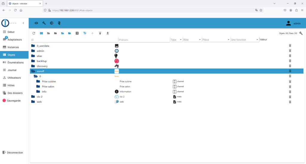 ioBroker sur Docker
