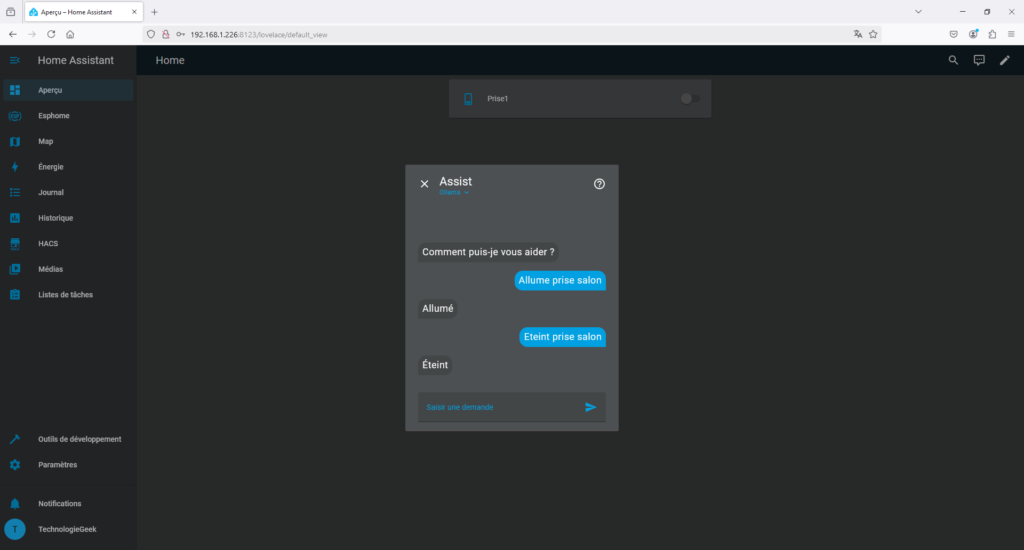Ollama dans Home Assistant sur Docker