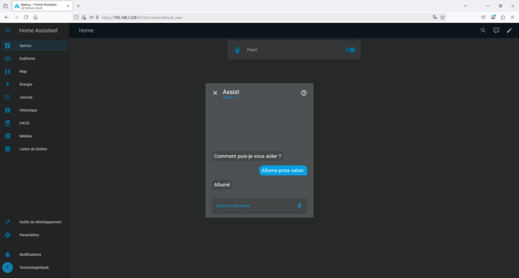 Ollama dans Home Assistant sur Docker