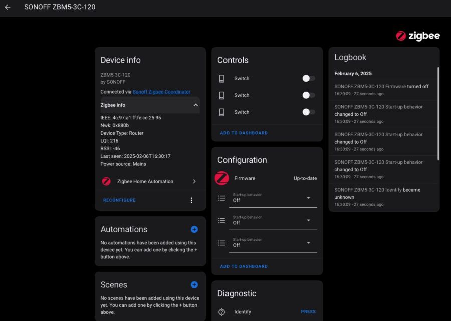 Utiliser Sonoff sur Home Assistant