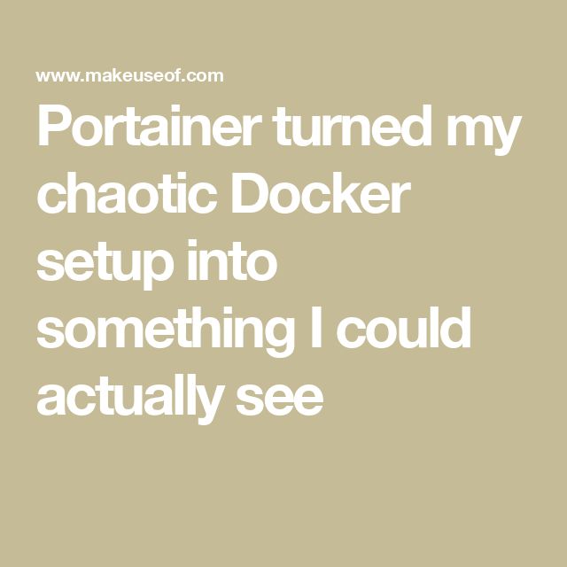 Installation facile de Portainer