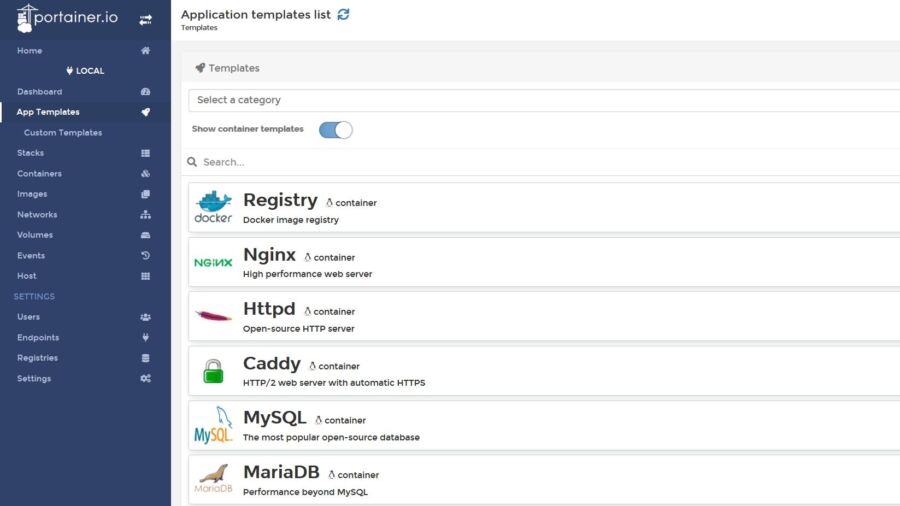 Configuration Docker avec Portainer