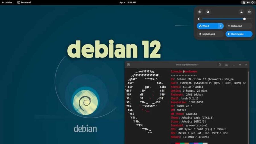 Nouveautés dans Debian 12