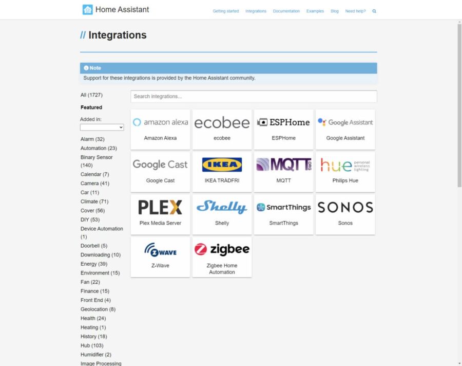 Interface Home Assistant 8123