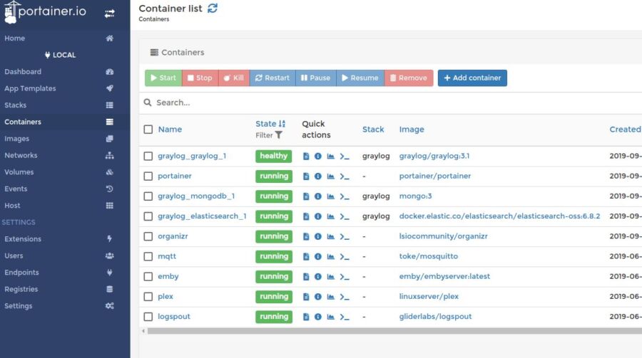 Docker effacer container facilement